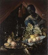 Still-life with peaches and a lemon Juriaen van Streeck